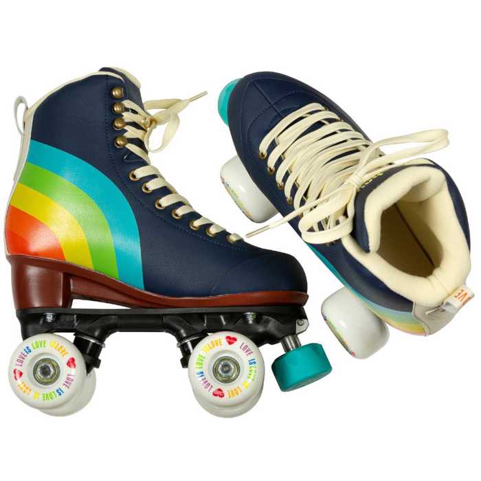 CHAYA Melrose Elite Love is Love Quad Roller Skates - Blue CHAYA Melrose Elite Love is Love Quad Patinia - Ble